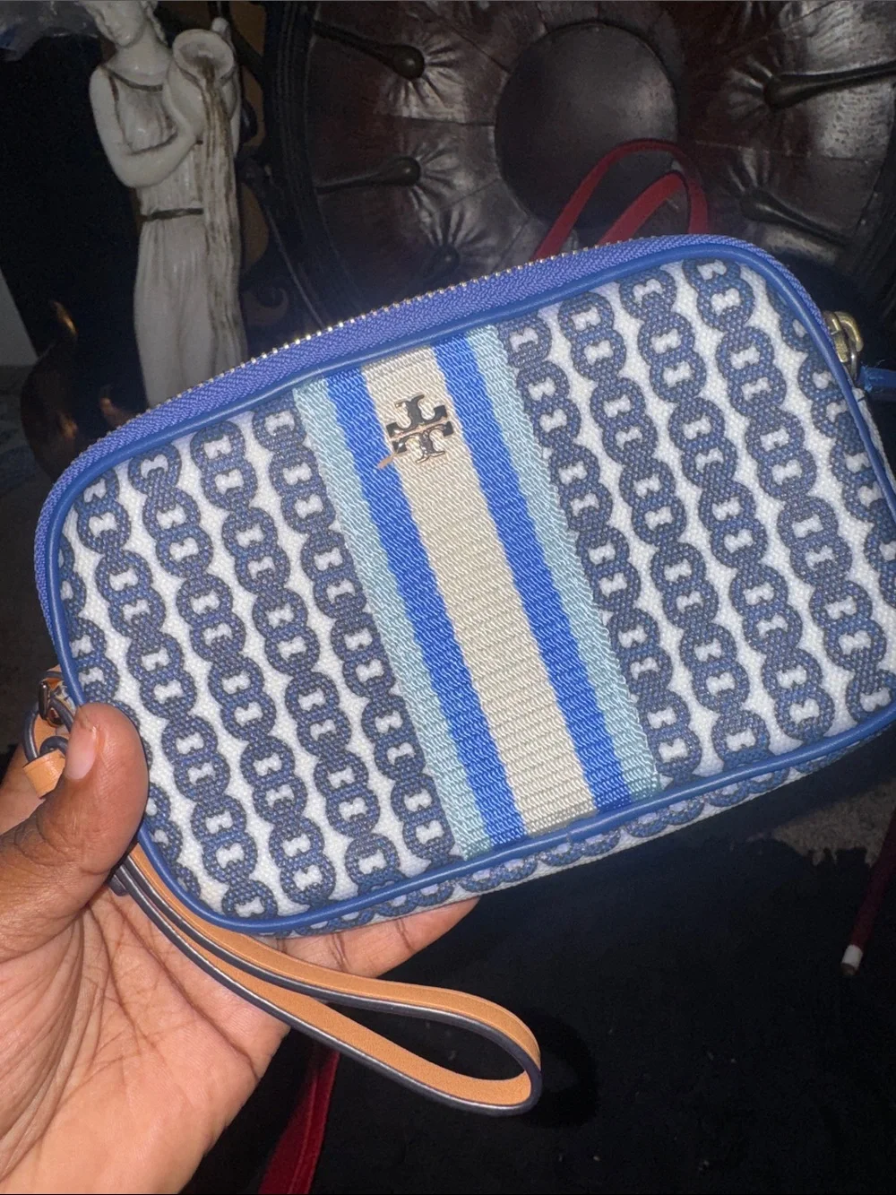 Tory Burch Women's Gemini Link Canvas Wristlet